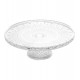 Prato Bolo 32cm 10,5cm Lys Com Pé Em Cristal Ecológico Wolff